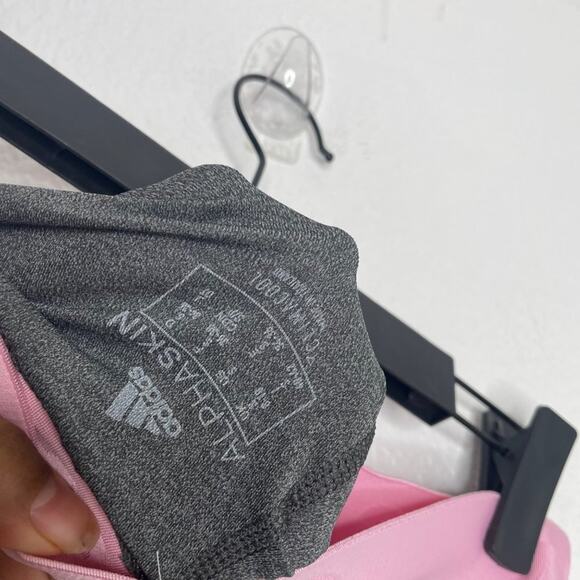 Adidas Womens Leggings Size S Light Gray Activewear Workout Pullover Gym Wear - Picture 3 of 12